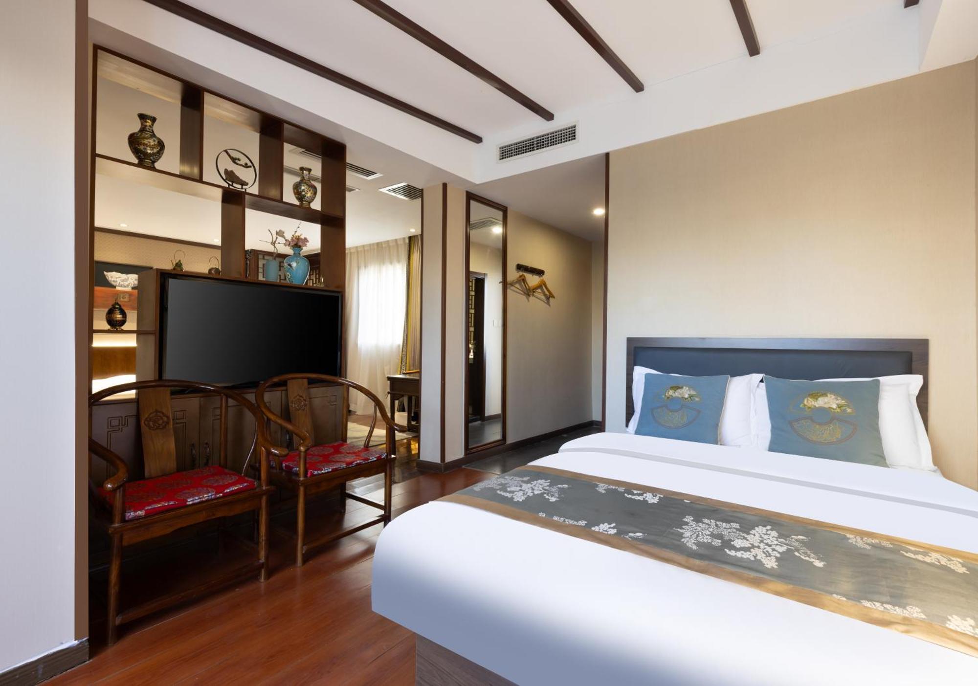 Chinese Culture Boutique Hotel-Tangfu,Traditional Chinese Theme,Heart Of Beijing,Near Forbidden City,Tiananmen Square,Hutongs,Metro Access,Free Coffee,Tea,Laundry Δωμάτιο φωτογραφία